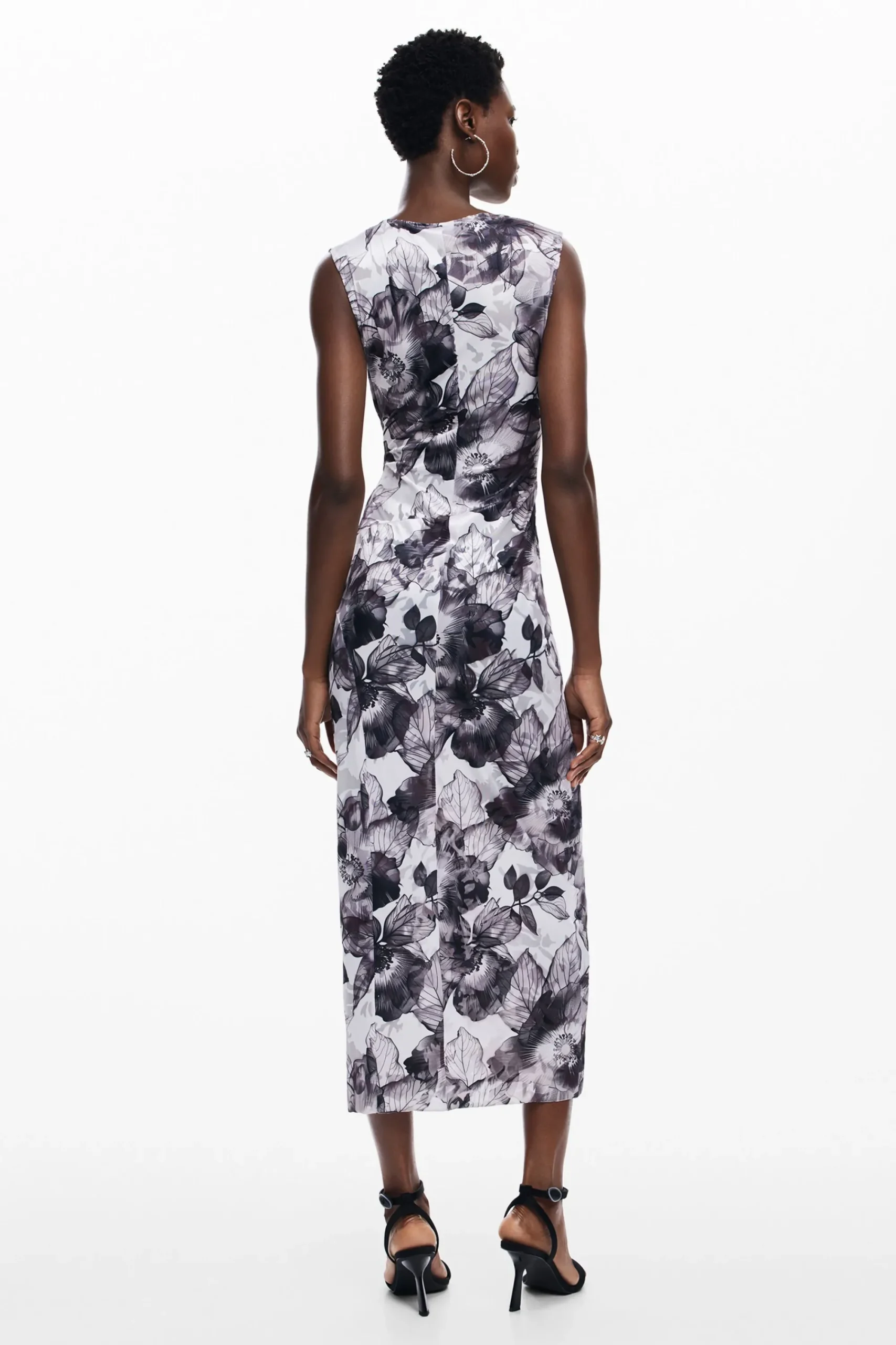 Vestidos Y Monos-Desigual Vestido midi flores