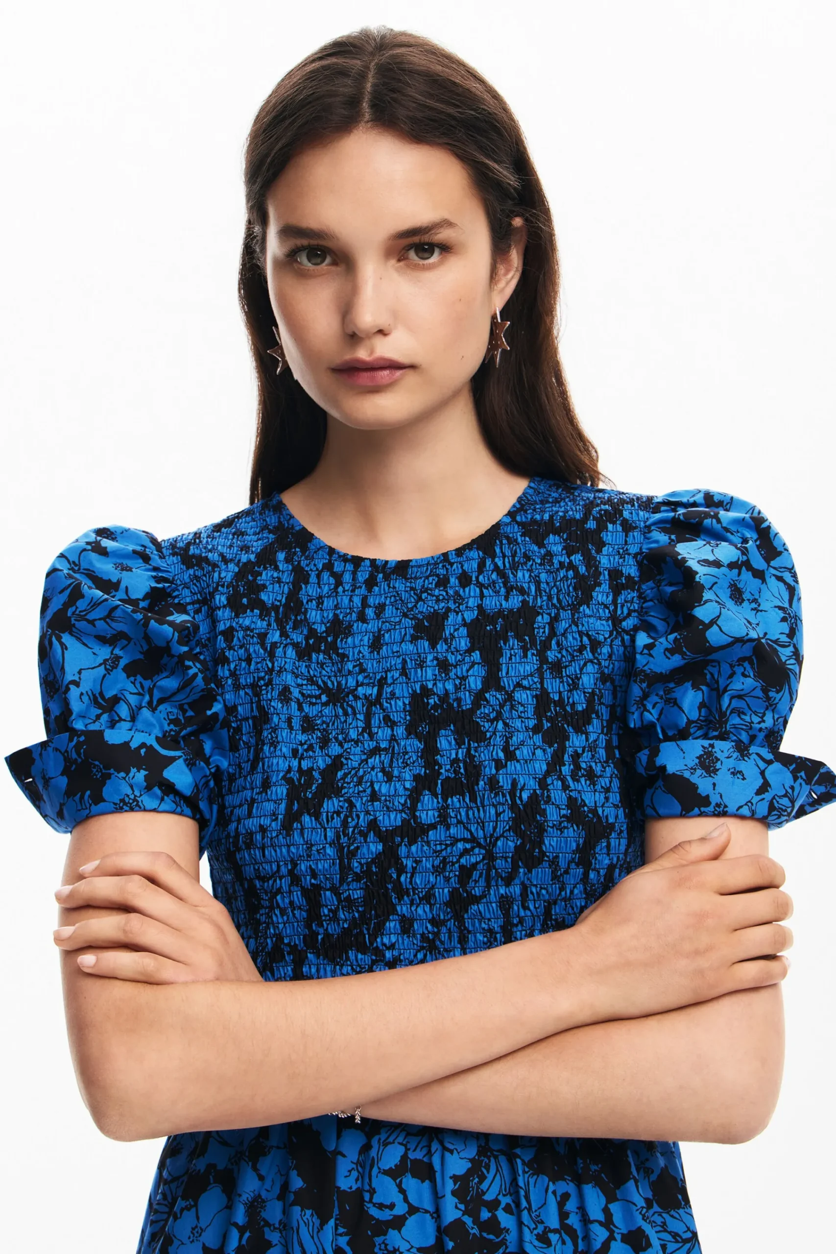 Vestidos Y Monos-Desigual Vestido midi flores
