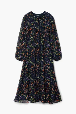 Vestidos Y Monos-Desigual Vestido midi flores