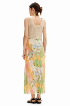 Vestidos Y Monos-Desigual Vestido midi híbrido