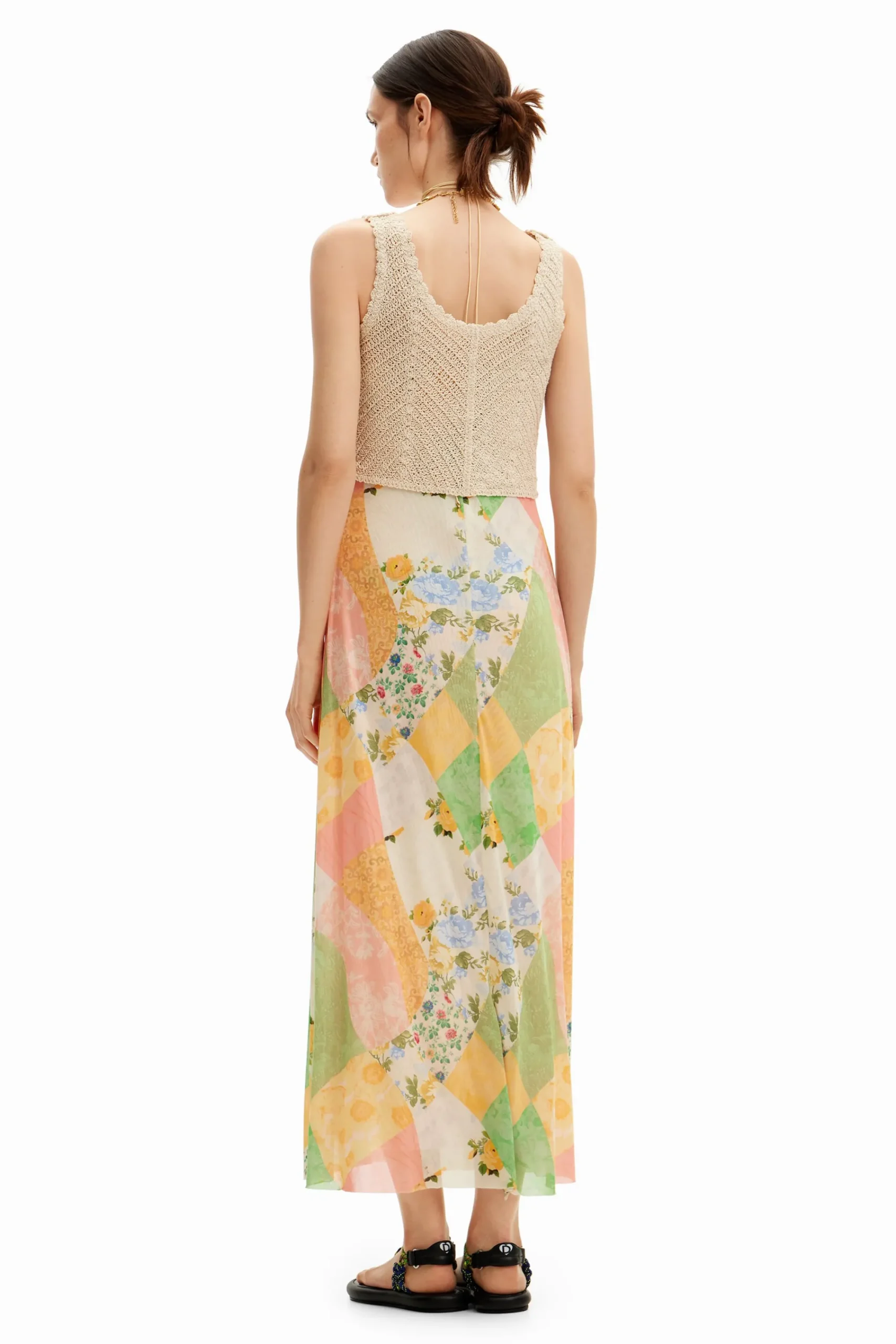 Vestidos Y Monos-Desigual Vestido midi híbrido