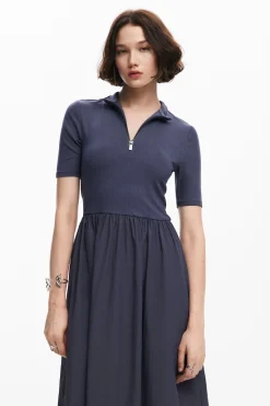 Vestidos Y Monos-Desigual Vestido midi híbrido