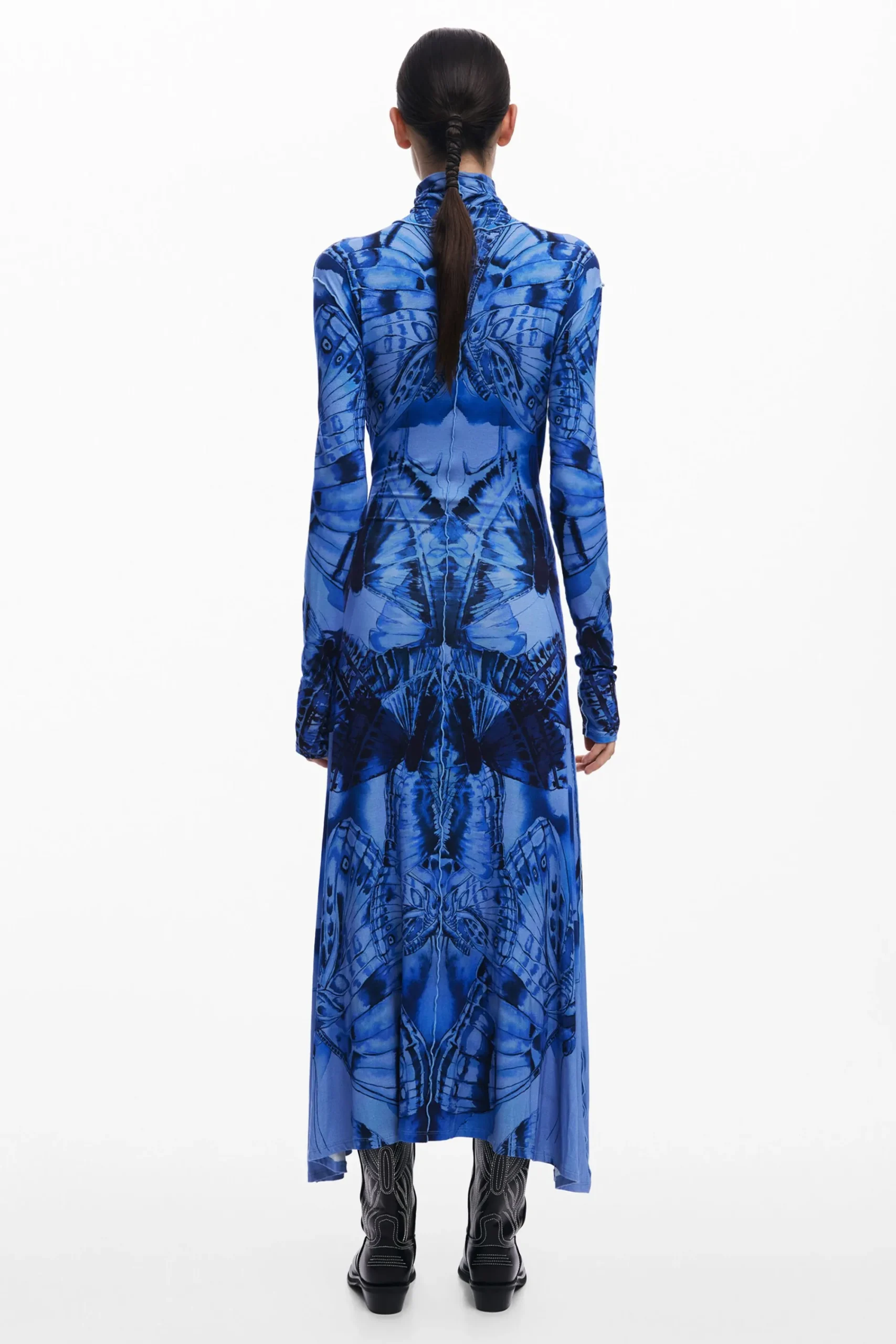 Vestidos Y Monos-Desigual Vestido midi mariposa