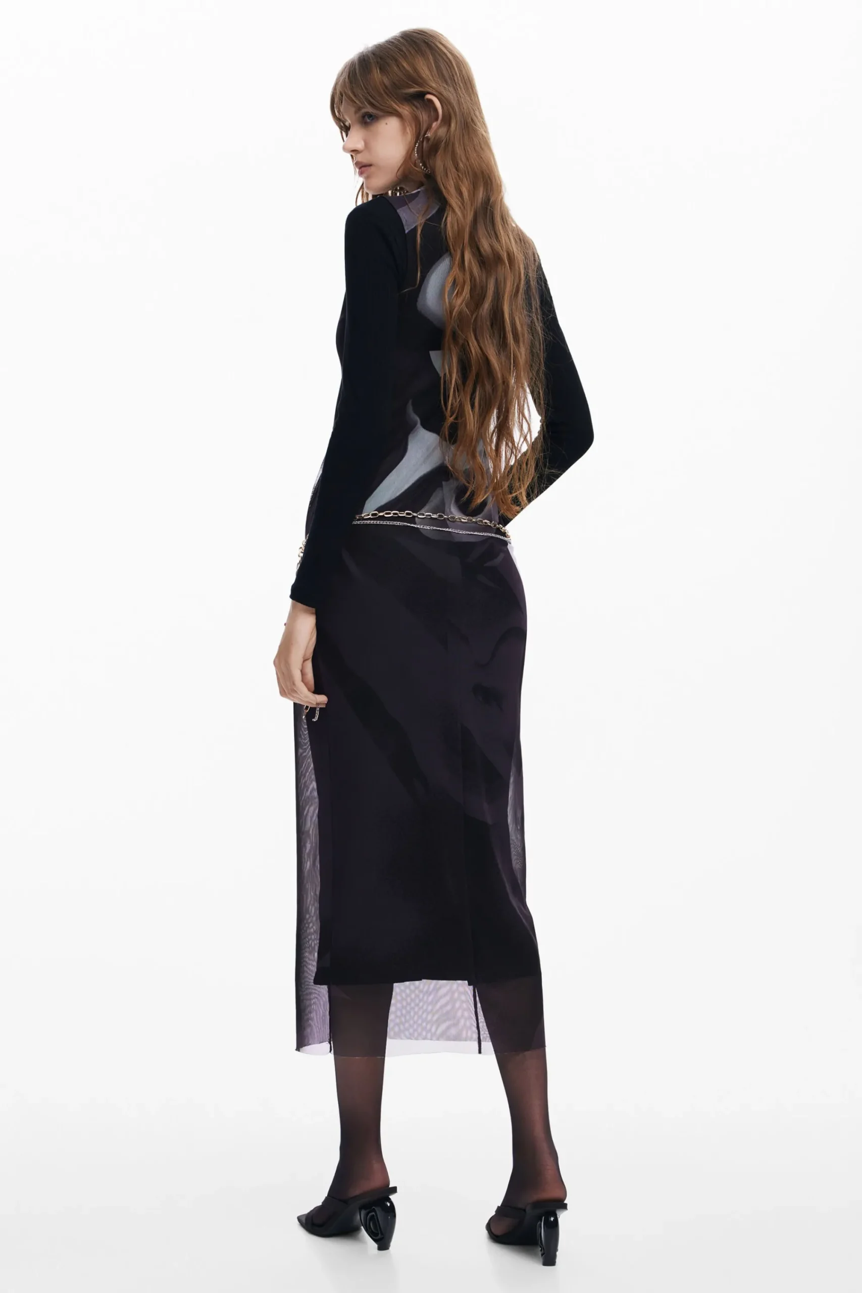 Ropa De Punto|Vestidos Y Monos-Desigual Vestido midi multiposición