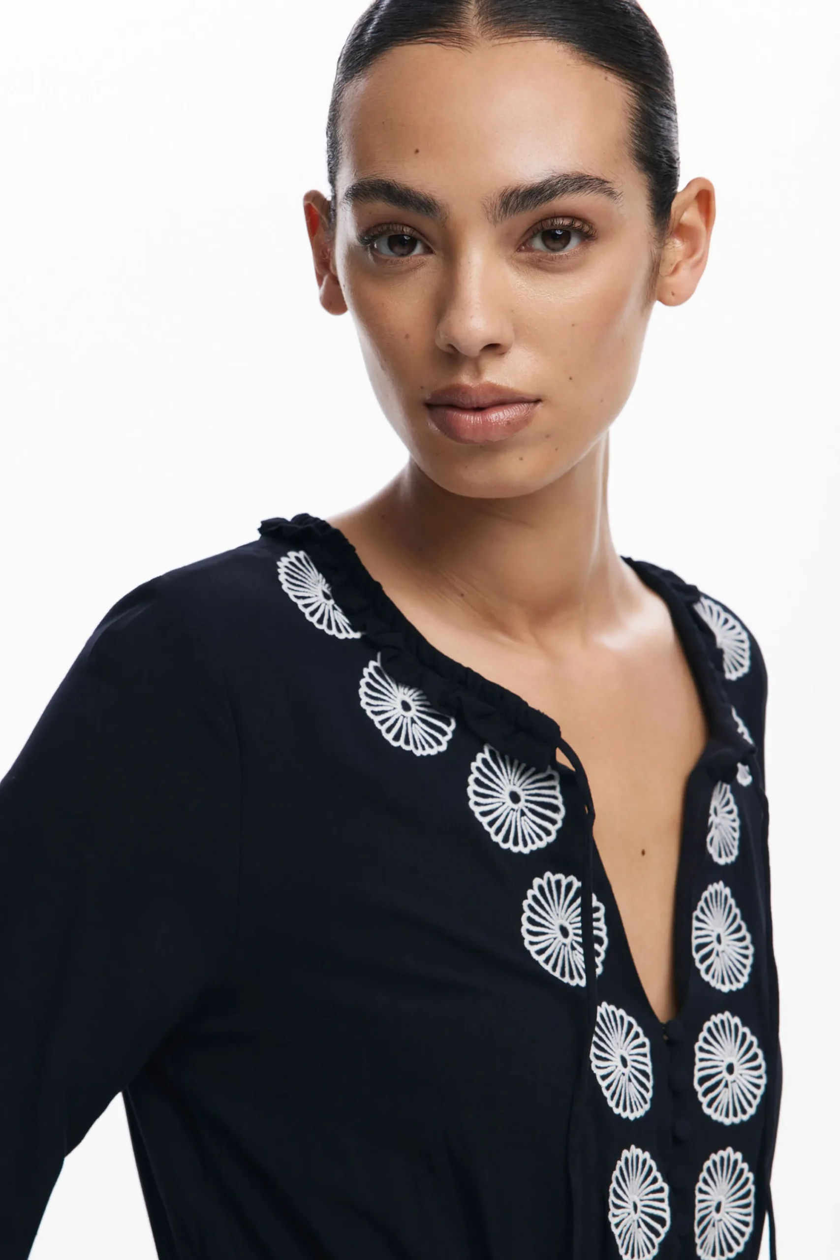 Vestidos Y Monos-Desigual Vestido mini detalles