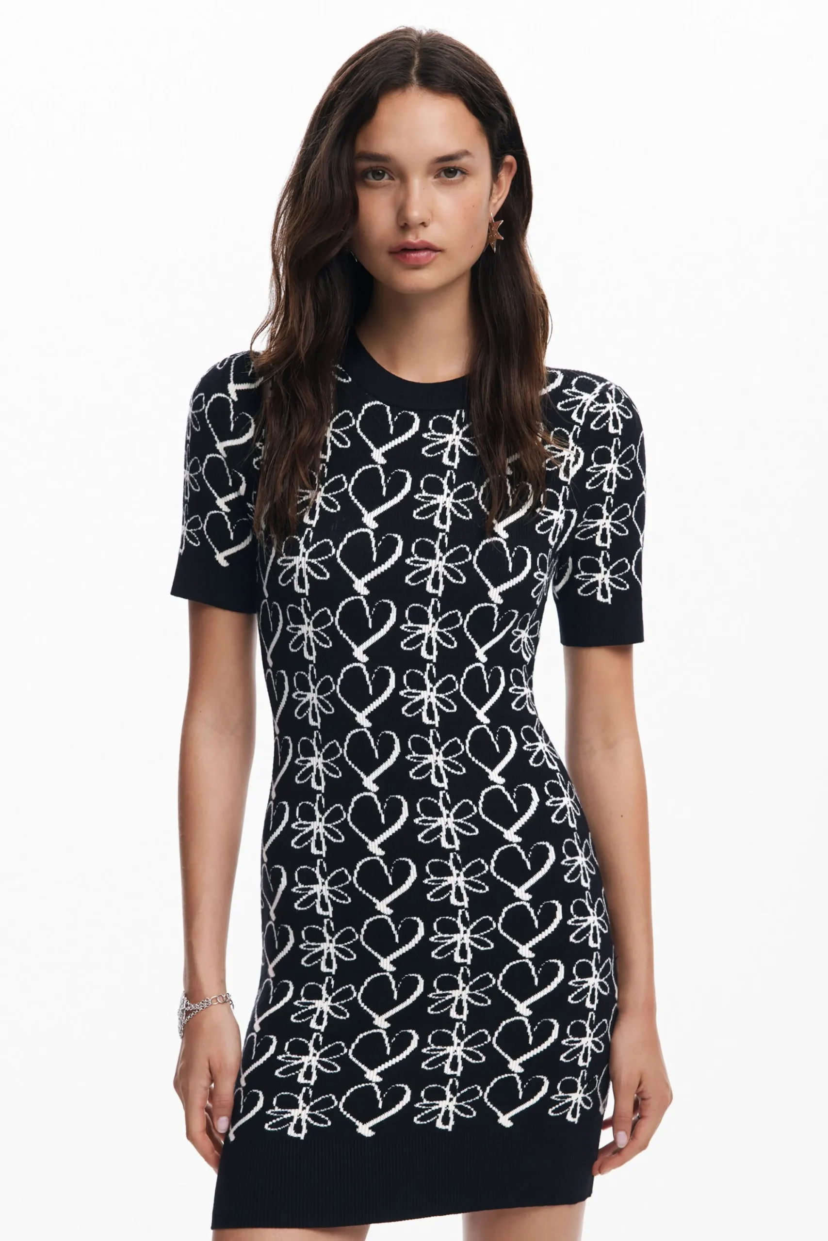 Ropa De Punto|Vestidos Y Monos-Desigual Vestido mini estampado M. Christian Lacroix