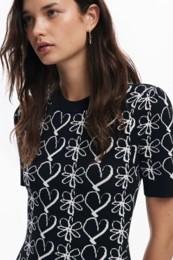 Ropa De Punto|Vestidos Y Monos-Desigual Vestido mini estampado M. Christian Lacroix