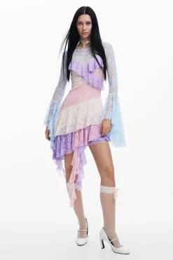 Vestidos Y Monos-Desigual Vestido romántico María Escoté