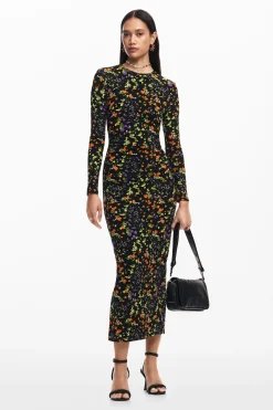 Vestidos Y Monos-Desigual Vestido slim flores