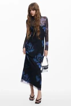 Vestidos Y Monos-Desigual Vestido slim flores