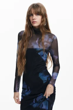 Vestidos Y Monos-Desigual Vestido slim flores