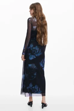 Vestidos Y Monos-Desigual Vestido slim flores