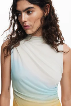 Vestidos Y Monos-Desigual Vestido tul degradado