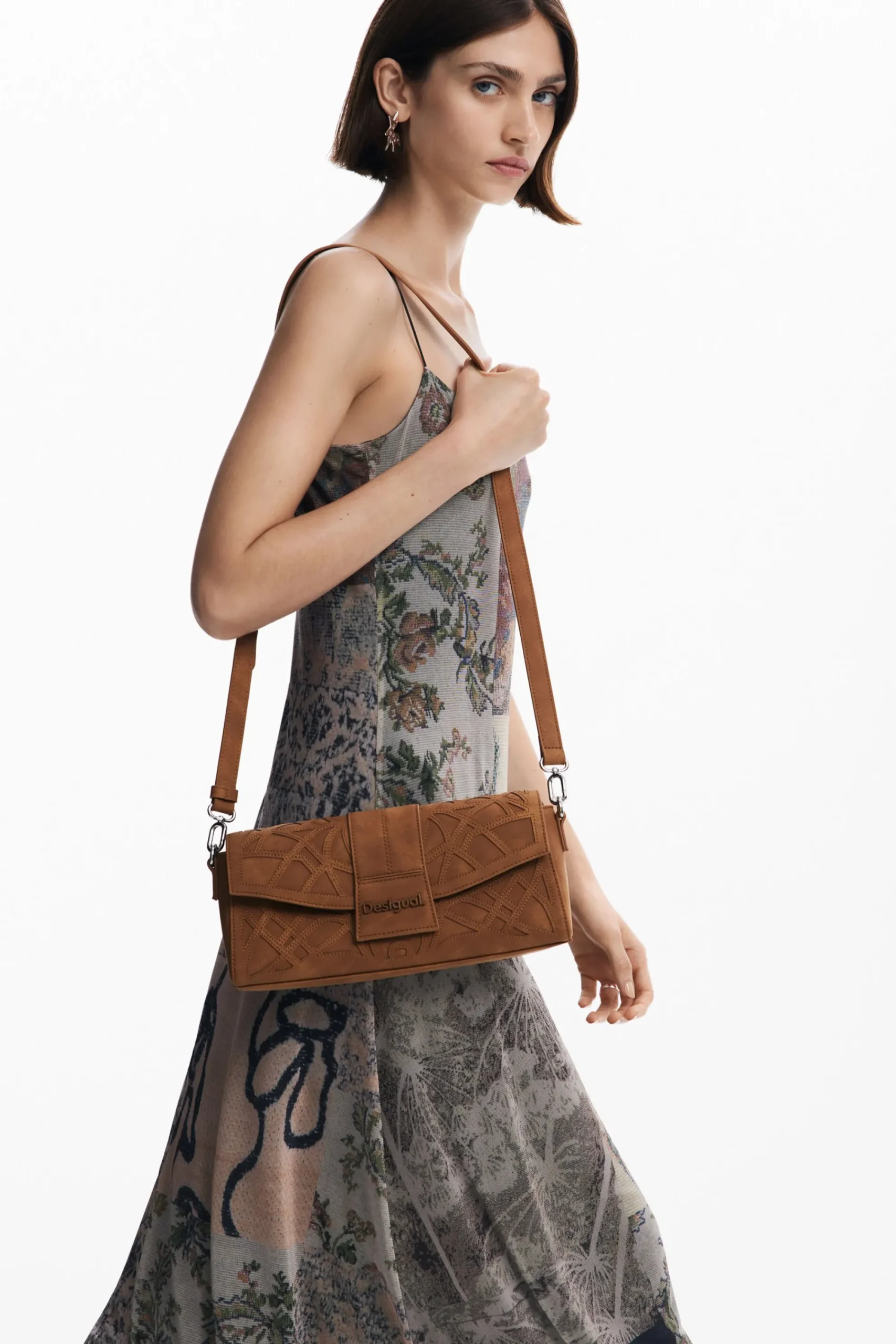 Vestidos Y Monos-Desigual Vestido tul estampado