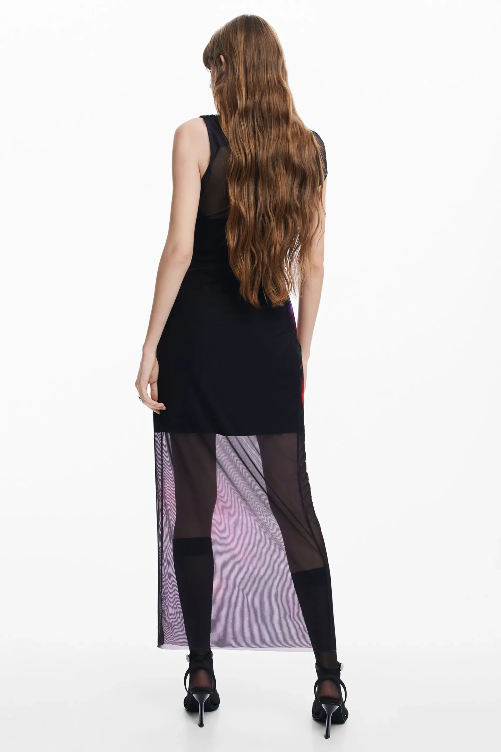 Vestidos Y Monos-Desigual Vestido tul flores