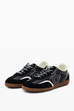 Zapatos-Desigual Zapatillas retro serraje
