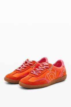 Zapatos-Desigual Zapatillas retro serraje