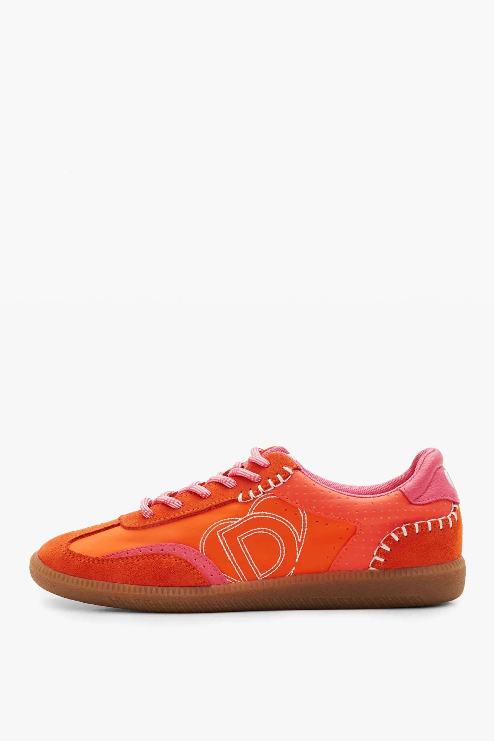 Zapatos-Desigual Zapatillas retro serraje